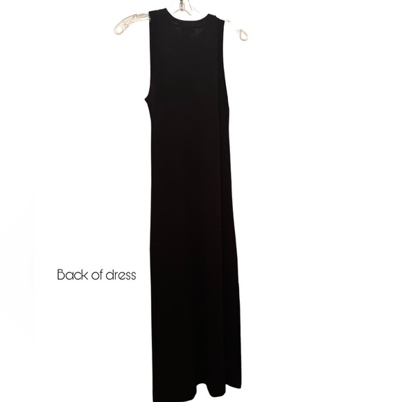 NWT Women's Gabriela High Neck Cut-in A-line Side-Slit Maxi Sweater Dress Size S - Picture 5 of 10